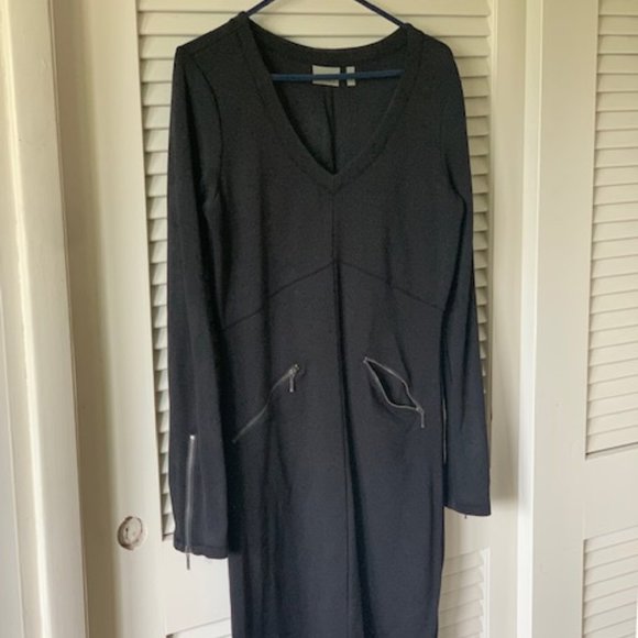 Athleta Black Celebration Dress SZ M BLACK - Picture 3 of 5